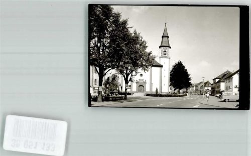 Stühlingen Heilig-Kreuz-Kirche Foto Original aus Archiv eines Ansichtskartenverlages Ort handschriftlich