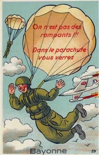Bayonne Bayonne (Frankreich) Leporello, Fallschirmspringer I-II