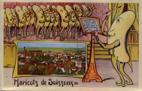 Soissons Soissons (Frankreich) Leporello I-II (Karte teilt sich, fleckig RS)
