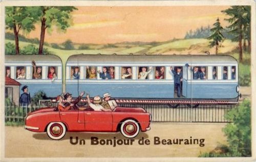 Beauraing Beauraing (Belgien) Leporello, Eisenbahn II (Stauchungen)