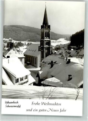 Vöhrenbach Kirche Winter Weihnacht Neujahr