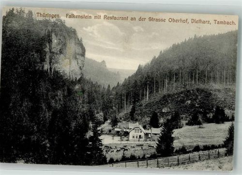 99897 O5809 Tambach-Dietharz , Thüringer Wald - Falkenstein mit Gasthaus