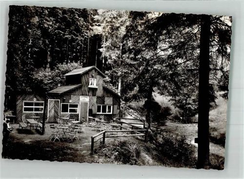 Großalmerode Gasthaus Waldschlößchen im Fahrbachtal Foto Original aus Archiv eines Ansichtskartenverlages Ort handschriftlich