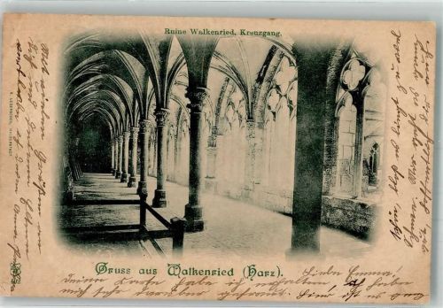 Walkenried 1901 Kirche Kreuzgang