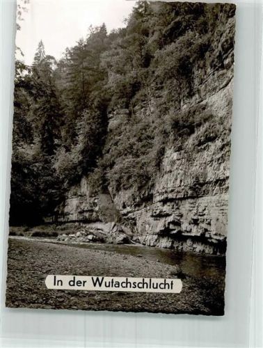 Wutach Schlucht Foto Original aus Archiv eines Ansichtskartenverlages