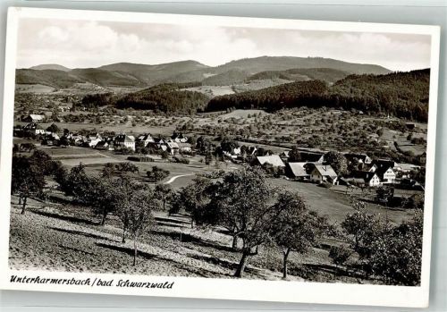 Unterharmersbach Panorama des Ortes Fotograf Müller