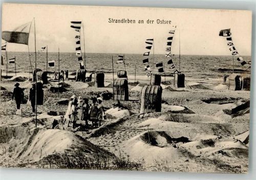 Ahlbeck Schwimmbad Strandleben Ort handschriftlich