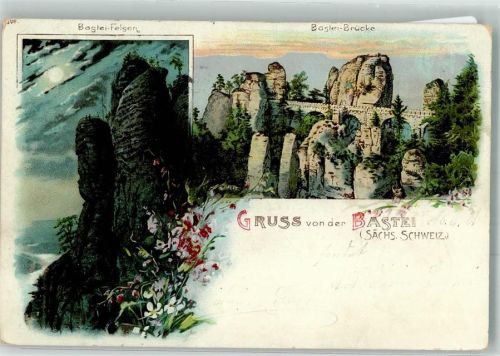 Bastei 1901 Sächsische Schweiz
