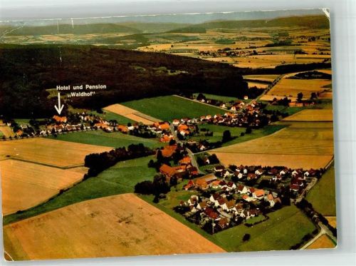 Unsen Fliegeraufnahme vom Ort mit dem Hotel Pension Waldhof