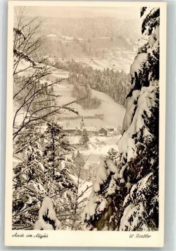 Aach Panorma des Ortes mit Kirche Maria Schnee Fotograf Roessler