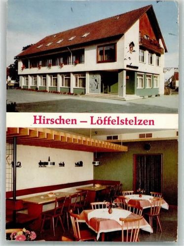 Löffelstelzen 1979 Gasthaus Hirschen Pension