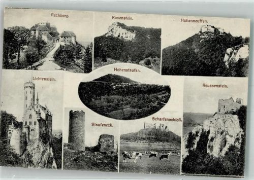 Rechberg Schloss Lichtenstein Burg Stuafeneck Scharfenschloss Reussenstein Rosenstein Hohenneuffen