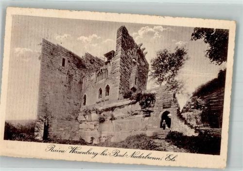 Niederbronn-les-Bains 1918 Burg Ruine Wasenburg Feldpost WK I
