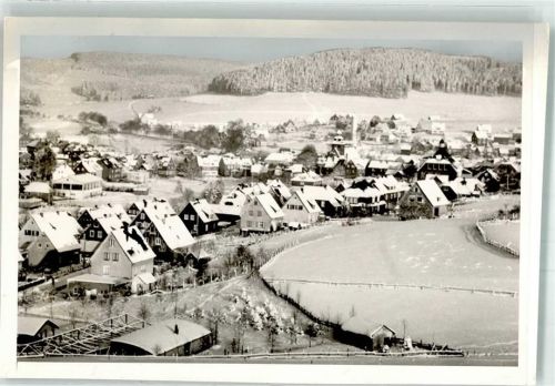 Erndtebrück Winter Ort handschriftlich Foto Original aus Archiv eines Ansichtskartenverlages