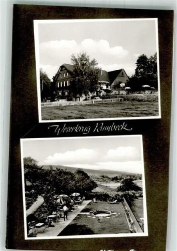 Rumbeck 1968 Hotel Pension Weserkrug