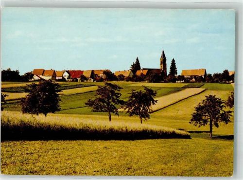 Simmersfeld Panorama des Ortes mit Ev. Kirche