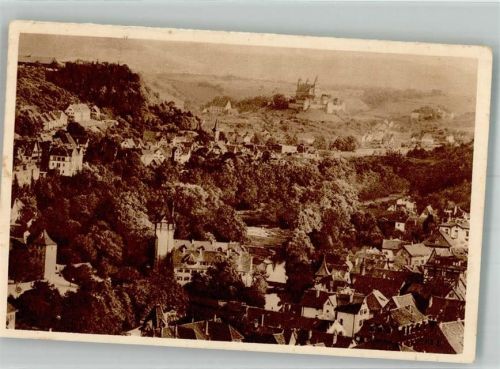 Schwäbisch Hall 1935 Panorama des Ortes mit Burg Comburg Bild 51 Reichswinterhilfe-Lotterie
