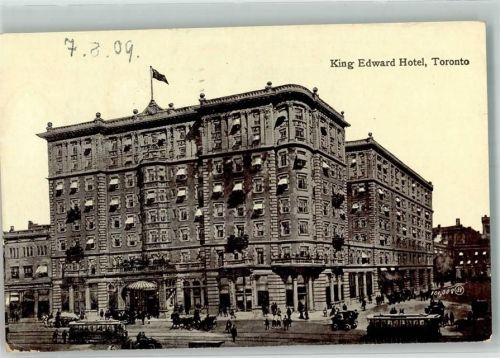 Toronto 1909 Hotel King Edward Straßenbahn