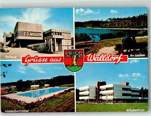 Walldorf Rathaus Waldsee Waldschwimmbad Schulzentrum