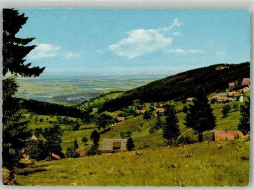 Brandmatt Panorama des Ortes mit Hohritt und der Rheinebene Fotograf Käshammer