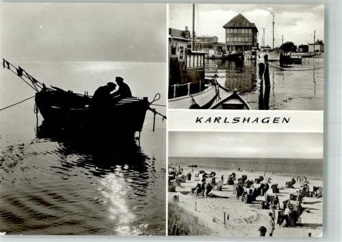Karlshagen Fischerboot Hafen Strand VEB Bild und Heimat
