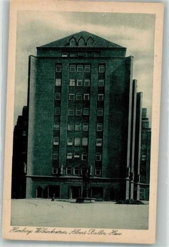 Hamburg Albert Ballin Haus Wolkenkratzer Privatbank Emil Wolfsdorff AG