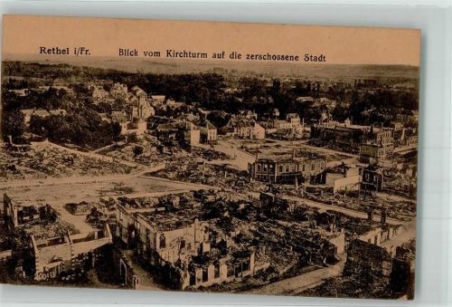 Rethel 1918 Feldpost WK I Kgl.Preuss.1.Batl.Inf.Reg.Nr, 140