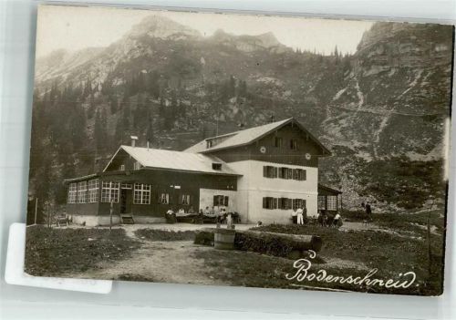Bodenschneidhaus Unterkunftshaus Ort lt. Hüttenstempel