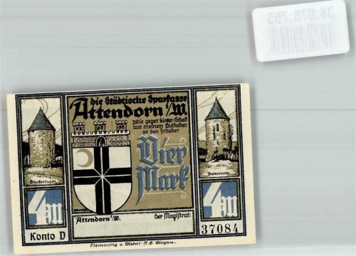 Attendorn 1922 4 Mark