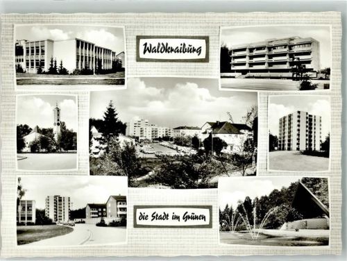Waldkraiburg Martin Luther Kirche und Neubaugebiete Fotograf Tschernich