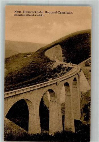 Boppard 1927 Hubertusschlucht-Viadukt der neuen Hunsrückbahn Verlag Schaar & Dathe