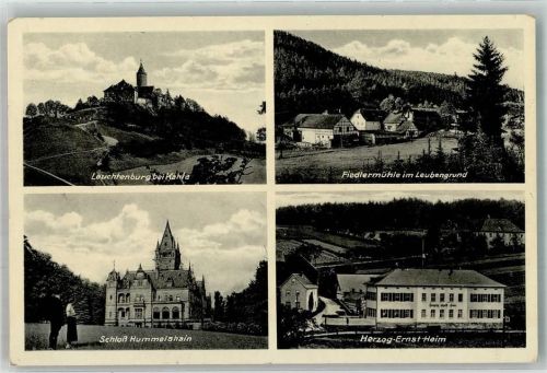 Kahla Schloss Hummelshain Leuchtenburg Fiedler- Mühle Leubengrund Herzog Ersnt-Heim