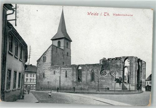 Weida 1916 Wieden- Kirche Ruine