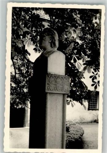 9062 Pörtschach am Wörther See Foto AK Denkmal Brahms Schlosshof