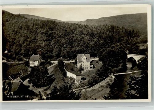 Wendefurth 1928 Panorama des Ortes Fotograf Emil Mros