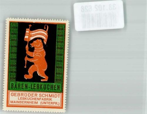 Mainbernheim Gebrüder Schmidt Bären-Lebkuchen Tiere vermenschlicht