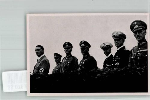 1935 Sammelbild Der Führer mit seinen Oberbefehlshabern am Tag der Wehrmacht Sammelwerk Nr. 15 Adolf Hitler Nr. 154 Gruppe 67