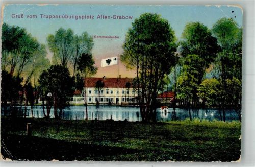 Altengrabow 1917 Kaserne Truppenübungsplatz Kommandantur Feldpost WK I