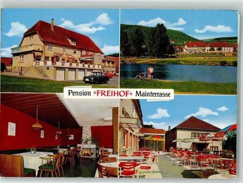 Großheubach Pension Freihof Mainterrasse