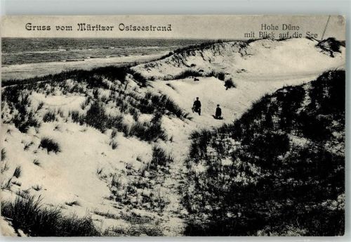Graal-Müritz 1907 Hohe Düne mit der Ostsee