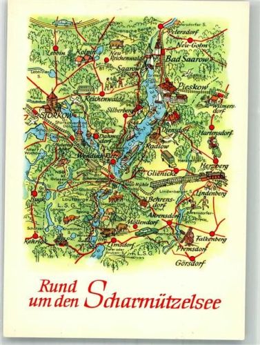 Storkow Landkarte Scharmützelsee