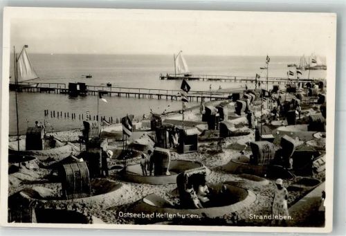 Kellenhusen Strandleben an den Seebrücken Verlag Julius Simonsen 36096