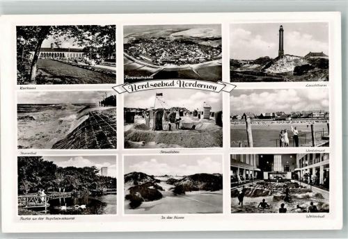 Norderney Fliegeraufnahme Leuchtturm Schwimmbad Strand Kurhaus