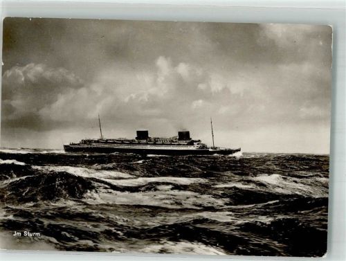 1931 Ozeanliner des Norddeutschen Lloyd im Sturm