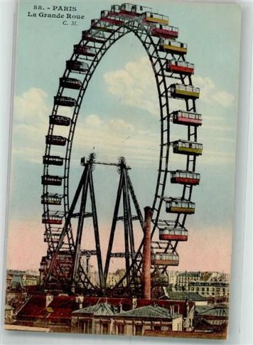 Paris Riesenrad über den Dächern der Stadt