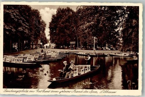 Lübbenau Landungsplatz Gasthaus zum grünenStrand der Spree
