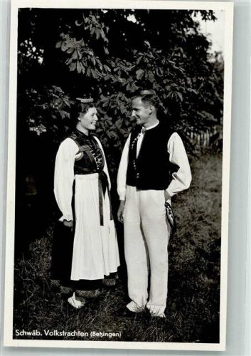 Betzingen Paar in schwäbischer Volkstracht
