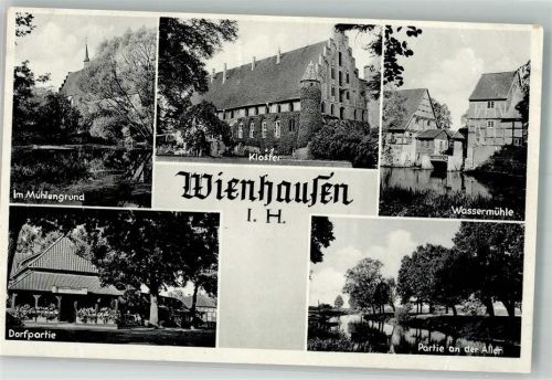 Wienhausen Wasser- Mühle Mühlengrund Kloster Aller Dorfpartie