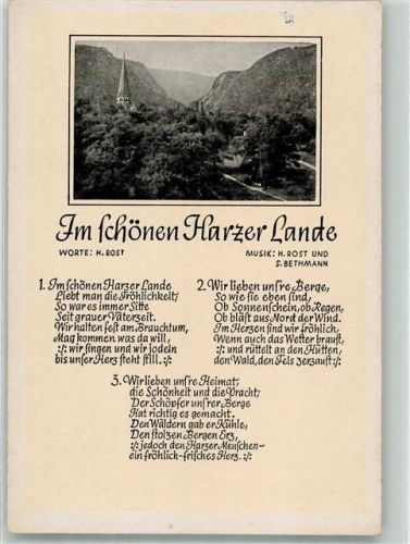 Im schönen Harzer Land v. H. Rost
