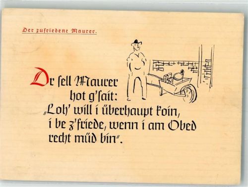Der zufriedene Maurer Schwabenverlag AG